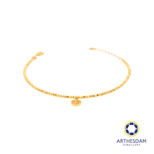 Arthesdam Jewellery 916 Gold Round Fu Blessing Bracelet