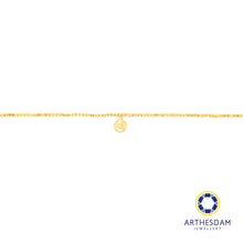 Load image into Gallery viewer, Arthesdam Jewellery 916 Gold Round Fu Blessing Bracelet
