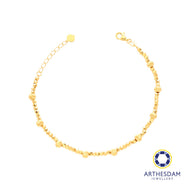 Arthesdam Jewellery 916 Gold Sparkling Ball Beads Bracelet