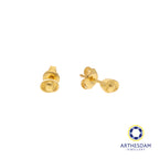 Arthesdam Jewellery 916 Gold Mini Ingot Earring