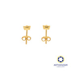 Arthesdam Jewellery 916 Gold Mini Ingot Earring