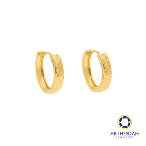 Arthesdam Jewellery 916 Gold Elegant Sparkles Hoop Earring
