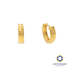 Arthesdam Jewellery 916 Gold Dual Elegance Hoop Earring