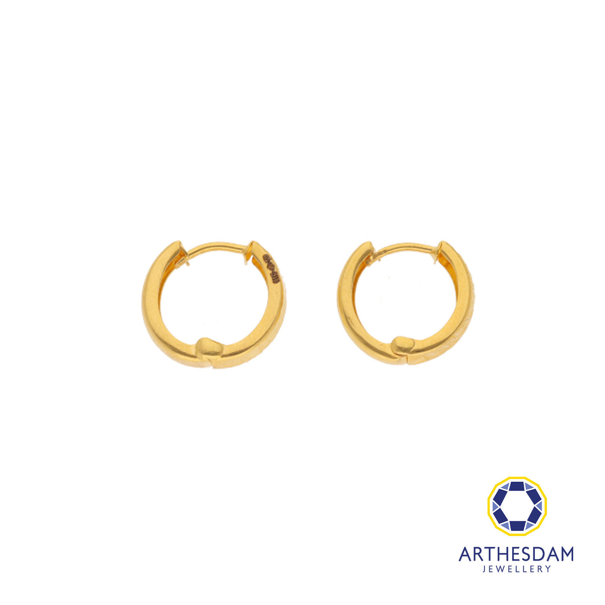 Arthesdam Jewellery 916 Gold Dual Elegance Hoop Earring