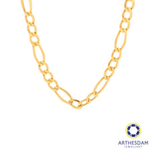 Load image into Gallery viewer, Arthesdam Jewellery 916 Gold Figaro Cowboy Chain
