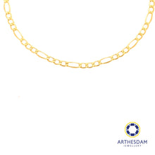 Load image into Gallery viewer, Arthesdam Jewellery 916 Gold Figaro Cowboy Chain

