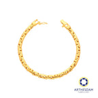 Arthesdam Jewellery 916 Gold Fancy Thick Puzzle Bracelet