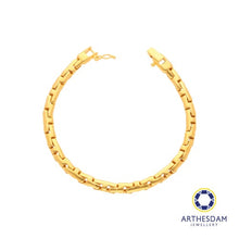Load image into Gallery viewer, Arthesdam Jewellery 916 Gold Fancy Thick Puzzle Bracelet
