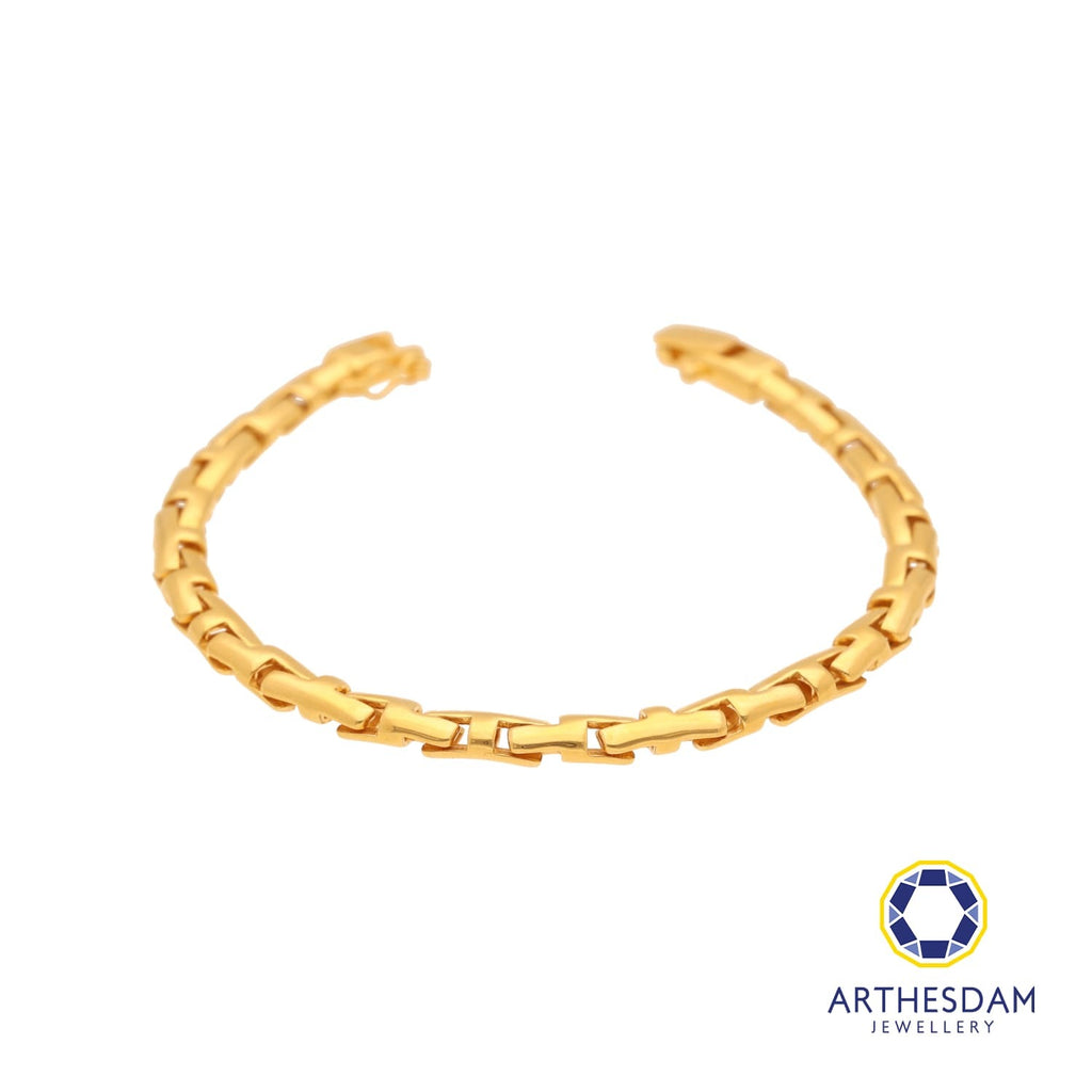 Arthesdam Jewellery 916 Gold Fancy Thick Puzzle Bracelet