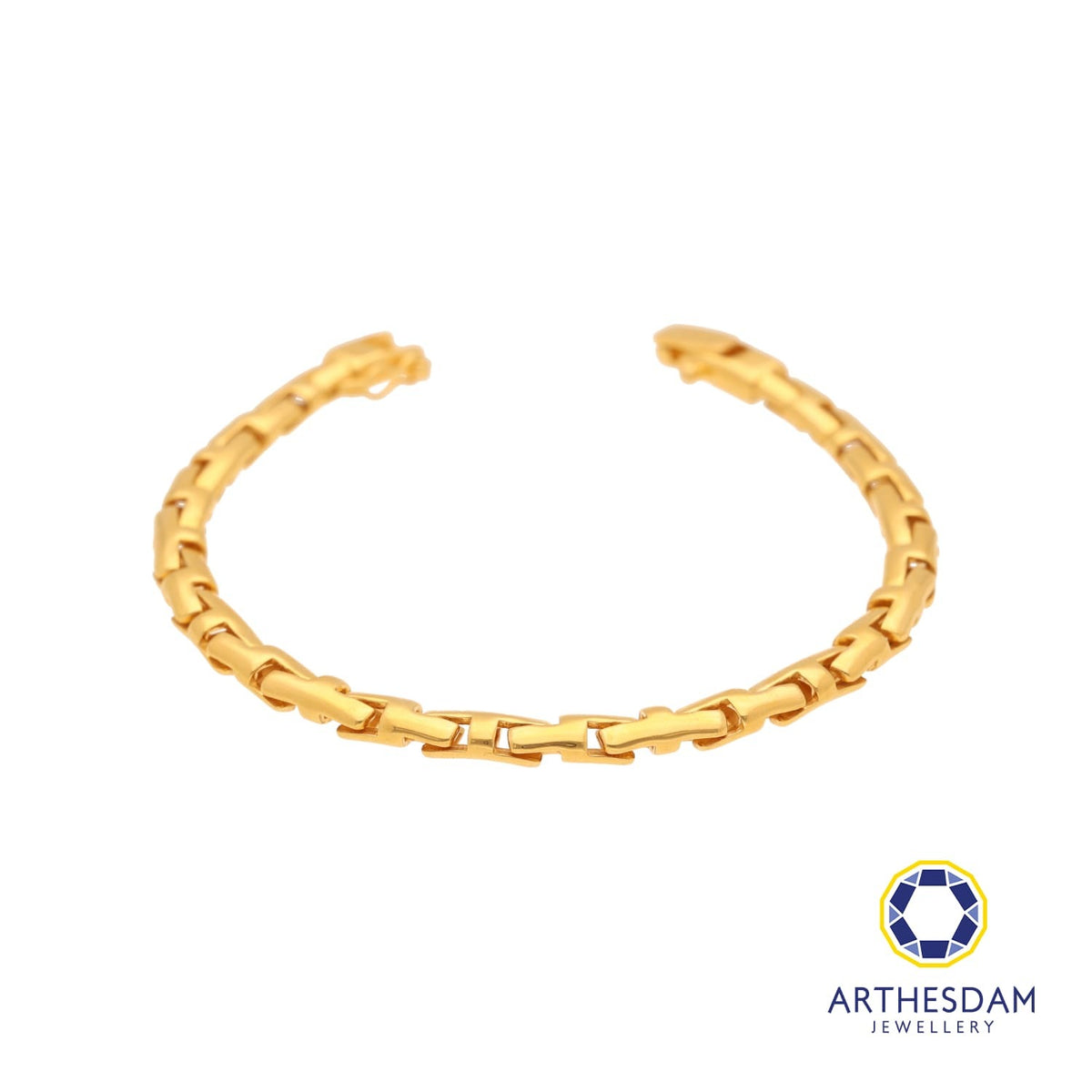 Arthesdam Jewellery 916 Gold Fancy Thick Puzzle Bracelet