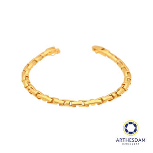 Arthesdam Jewellery 916 Gold Fancy Thick Puzzle Bracelet