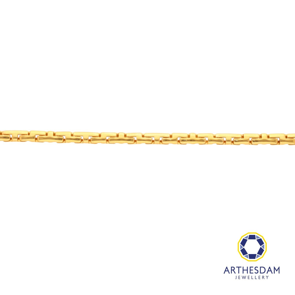 Arthesdam Jewellery 916 Gold Fancy Thick Puzzle Bracelet
