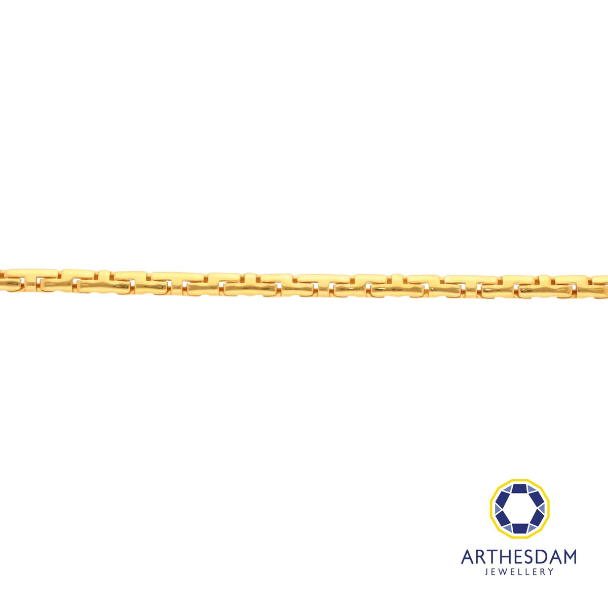 Arthesdam Jewellery 916 Gold Fancy Thick Puzzle Bracelet