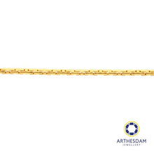 Load image into Gallery viewer, Arthesdam Jewellery 916 Gold Fancy Thick Puzzle Bracelet
