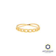 Load image into Gallery viewer, Arthesdam Jewellery 916 Gold Half Cowboy Link Ring
