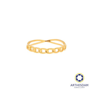 Arthesdam Jewellery 916 Gold Half Cowboy Link Ring