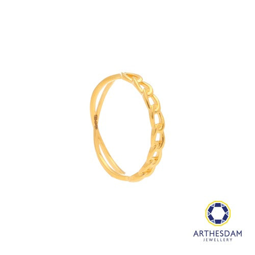 Arthesdam Jewellery 916 Gold Half Cowboy Link Ring