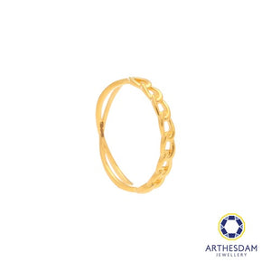 Arthesdam Jewellery 916 Gold Half Cowboy Link Ring