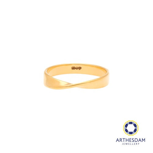 Arthesdam Jewellery 916 Gold Ribbon Twist Ring