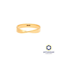 Arthesdam Jewellery 916 Gold Ribbon Twist Ring