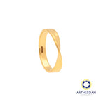 Arthesdam Jewellery 916 Gold Ribbon Twist Ring