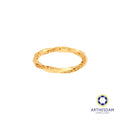 Arthesdam Jewellery 916 Gold Twisted Wave Engraved Ring