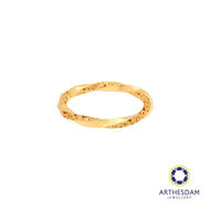 Arthesdam Jewellery 916 Gold Twisted Wave Engraved Ring