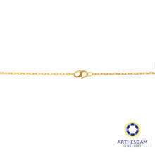 Load image into Gallery viewer, Arthesdam Jewellery 916 Gold Wavy Snake Necklace
