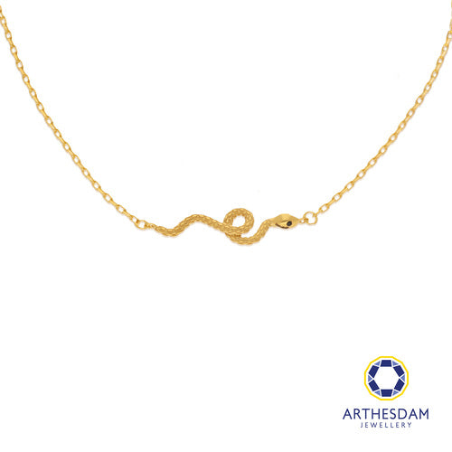 Arthesdam Jewellery 916 Gold Loopy Snake Necklace