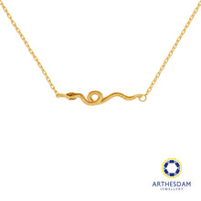 Load image into Gallery viewer, Arthesdam Jewellery 916 Gold Loopy Snake Necklace
