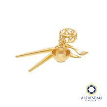Load image into Gallery viewer, Arthesdam Jewellery 916 Gold Miniature Cutlery Set Charm
