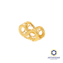 Load image into Gallery viewer, Arthesdam Jewellery 916 Gold Infinity Love Spacer Charm
