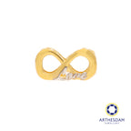 Arthesdam Jewellery 916 Gold Two-Toned Infinity Love Spacer Charm