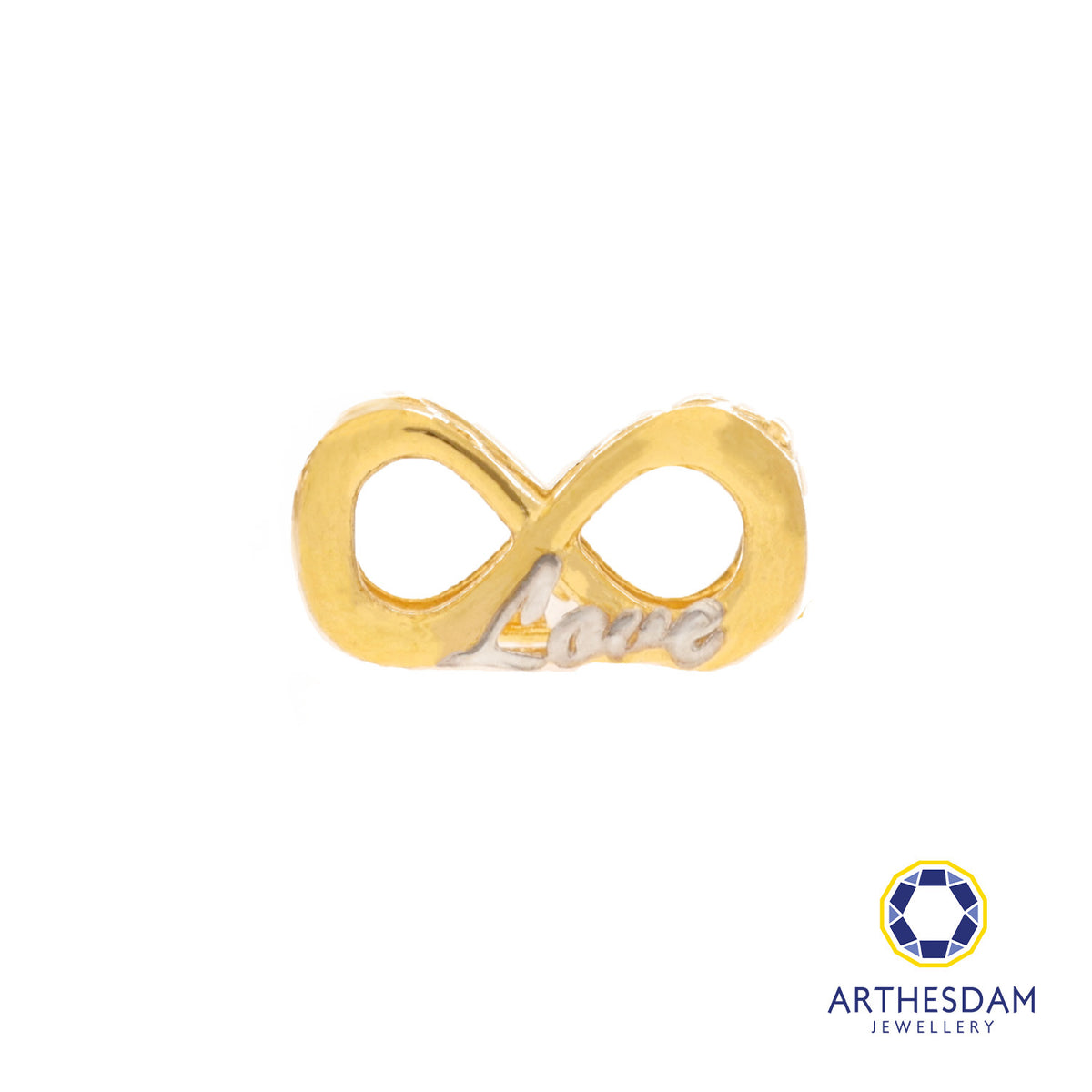 Arthesdam Jewellery 916 Gold Two-Toned Infinity Love Spacer Charm
