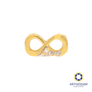 Arthesdam Jewellery 916 Gold Two-Toned Infinity Love Spacer Charm