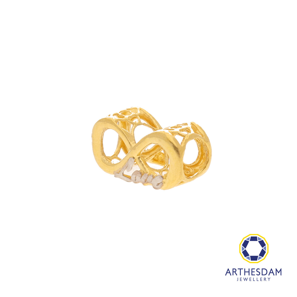 Arthesdam Jewellery 916 Gold Two-Toned Infinity Love Spacer Charm