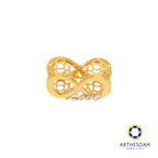 Arthesdam Jewellery 916 Gold Two-Toned Infinity Love Spacer Charm