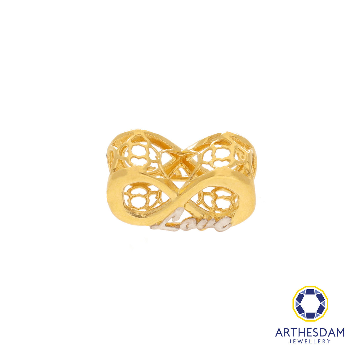 Arthesdam Jewellery 916 Gold Two-Toned Infinity Love Spacer Charm