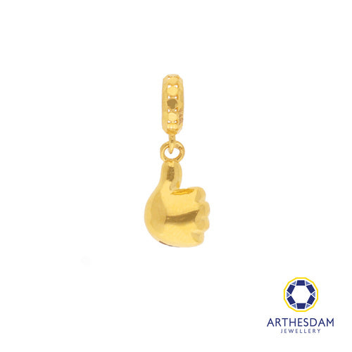 Arthesdam Jewellery 916 Gold Thumbs Up Charm