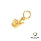 Arthesdam Jewellery 916 Gold Peace Fingers Charm