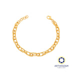 Arthesdam Jewellery 916 Gold Link Chain Bracelet