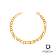 Arthesdam Jewellery 916 Gold Link Chain Bracelet