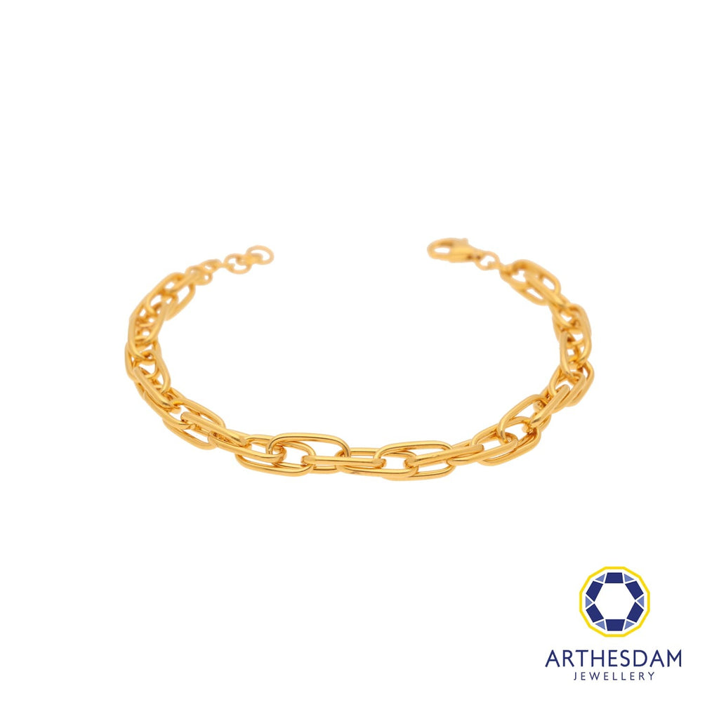 Arthesdam Jewellery 916 Gold Link Chain Bracelet