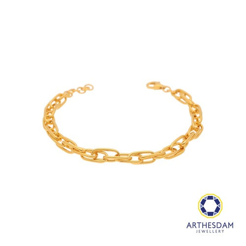 Arthesdam Jewellery 916 Gold Link Chain Bracelet