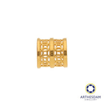 Load image into Gallery viewer, Arthesdam Jewellery 916 Gold Barrel Lucky Coin Charm/Pendant
