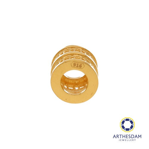 Arthesdam Jewellery 916 Gold Barrel Lucky Coin Charm/Pendant