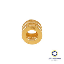 Load image into Gallery viewer, Arthesdam Jewellery 916 Gold Barrel Lucky Coin Charm/Pendant
