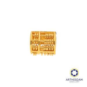 Arthesdam Jewellery 916 Gold Barrel Abacus 福 Charm/Pendant