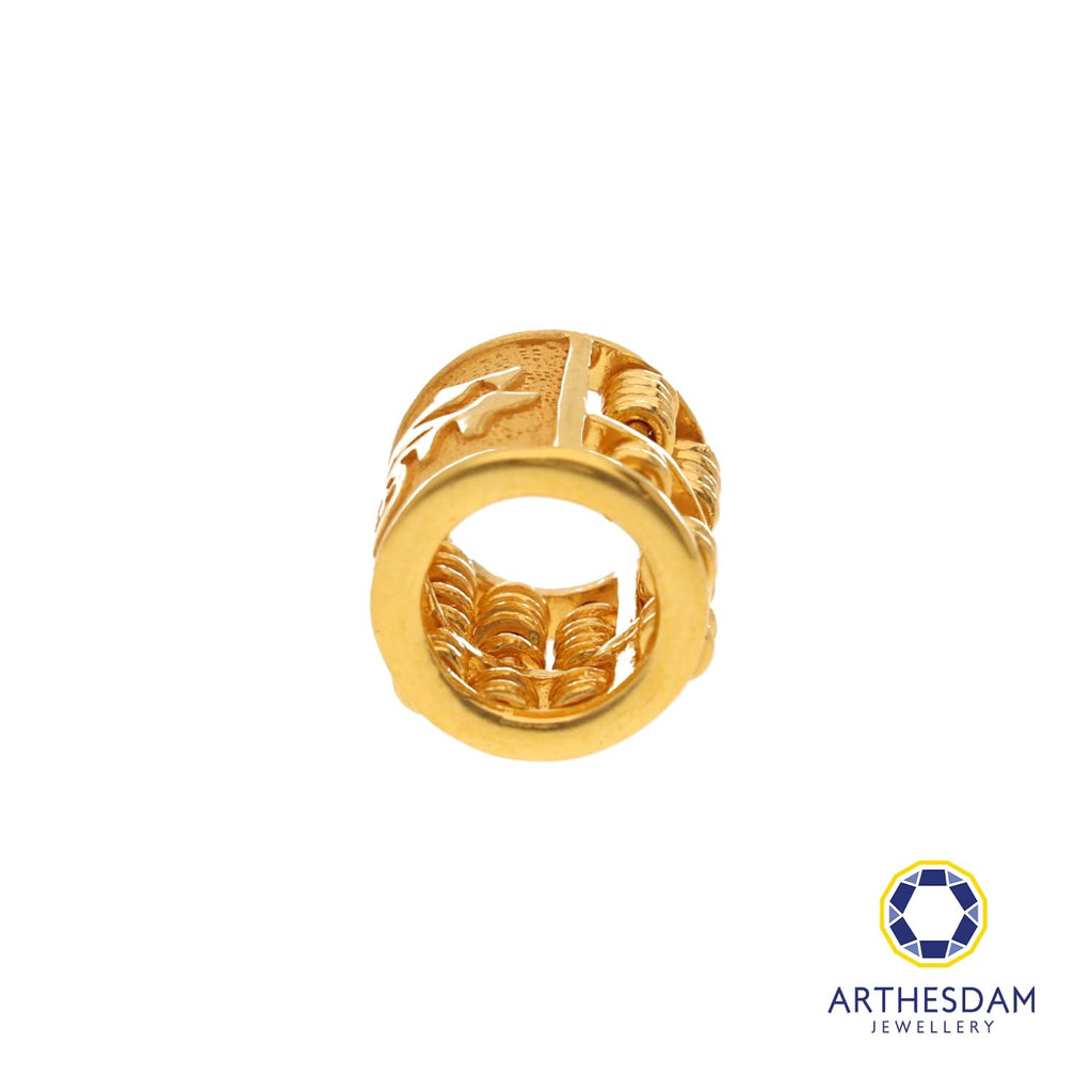 Arthesdam Jewellery 916 Gold Barrel Abacus 福 Pendant