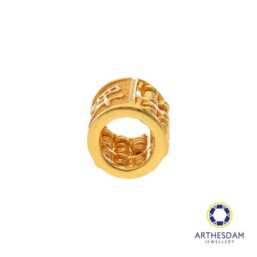 Arthesdam Jewellery 916 Gold Barrel Abacus 财 Charm/Pendant